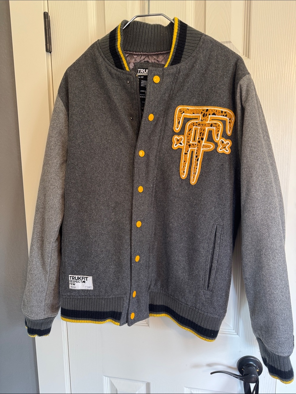 TRUCKFIT Little Wayne full wool varsity jacket size Large.